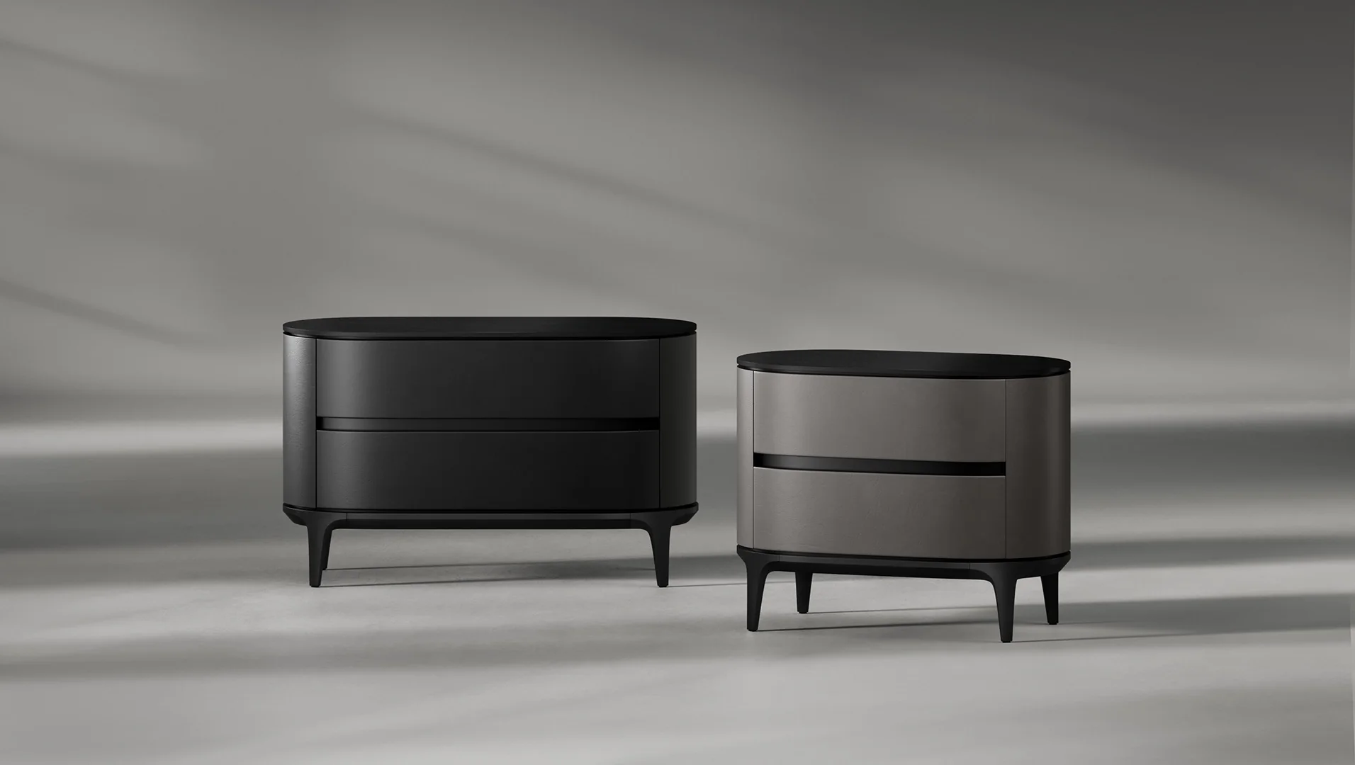 Прикроватная тумба Notte (900), Onyx Black