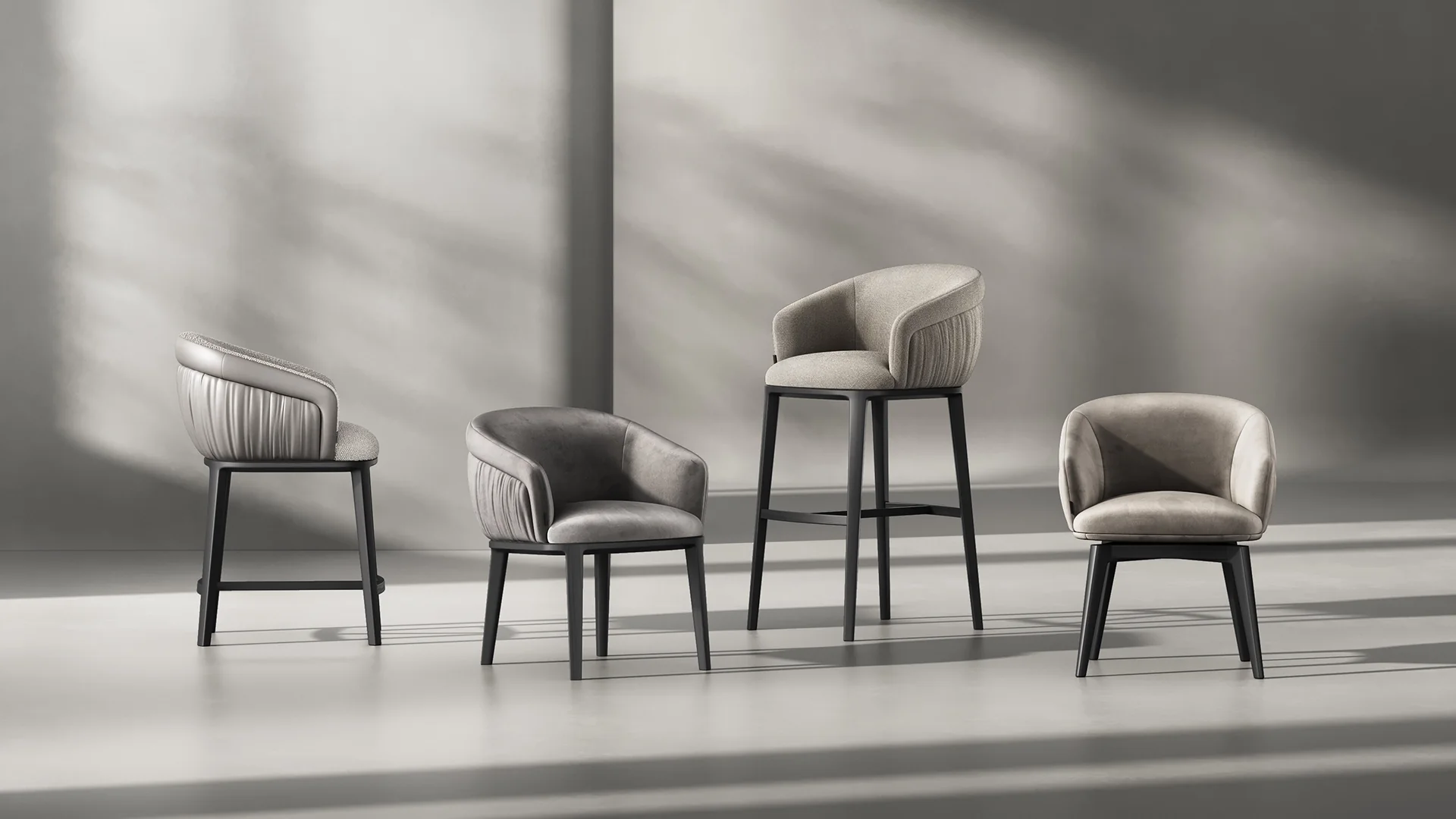 Стул Pelago Rotate, Charcoal Velvet