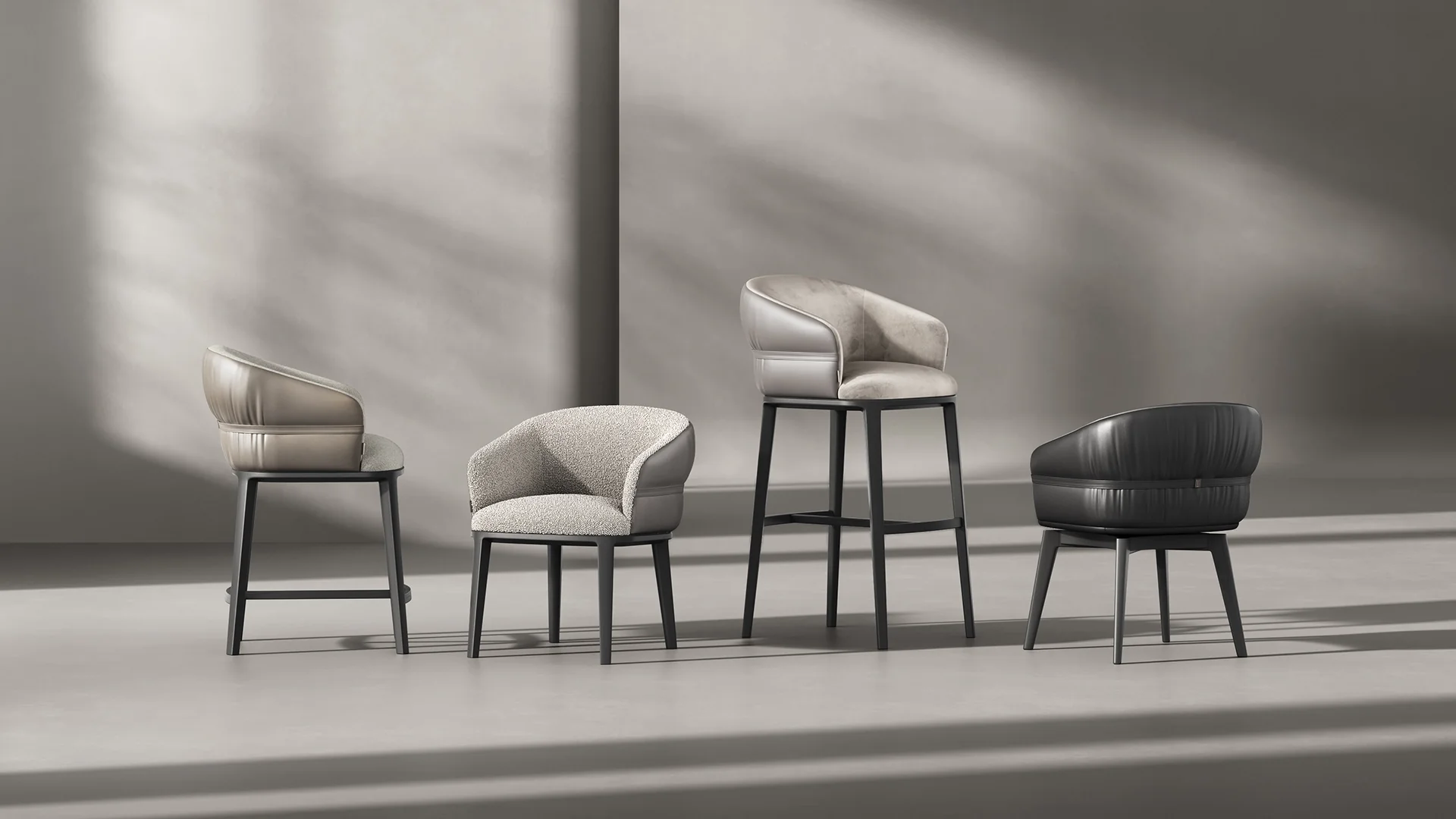 Стул Fiore Rotate, Grey Amber